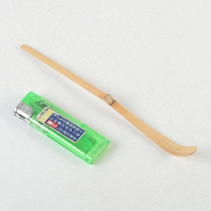 Bamboo Chashaku Tea Scoop by Kagerin Sotoku — Named 'Juhyo' (Frost-Rime) — Zen Tea Ceremony Utensil with Inscription by Zen Master Sato Bokudo