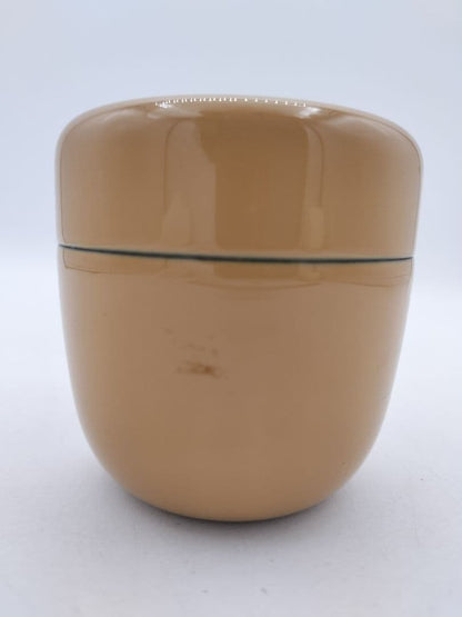 Japanese White Urushi Tea Caddy with Kingfisher Maki-e by Nakamura Kosai
