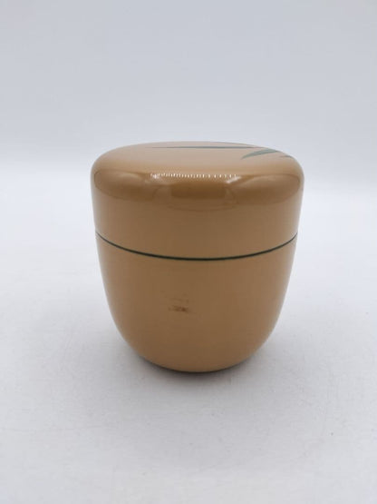 Japanese White Urushi Tea Caddy with Kingfisher Maki-e by Nakamura Kosai