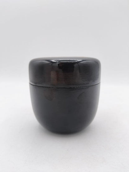 Rikyu-ume Maki-e Large Tea Caddy by Sakashita Yuho — Yamanaka Lacquer, Signed Box, New Unused