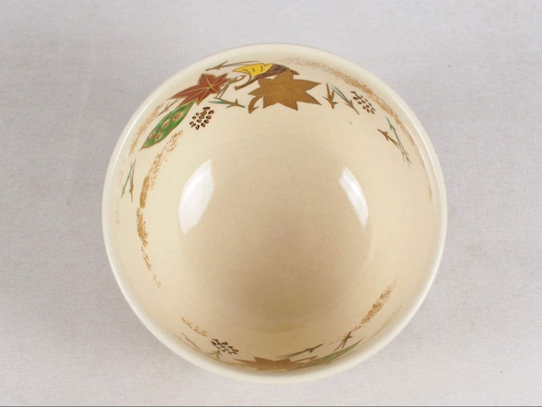 Ninsei-Style Fuki-yose Kyo-yaki Chawan by Morisato Toraku, Kyoto