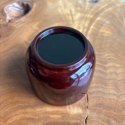 Seizan | Tomoya Natsume Thatched Hut Tea Caddy | Matsu Tame-nuri | Pine Maki-e | Gold Chidori Lid