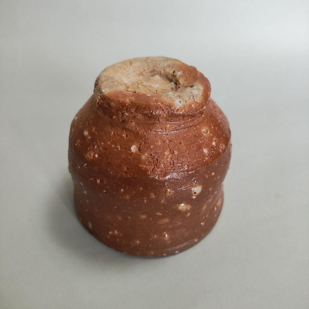 Hashimoto Makoto Shigaraki Guinomi - Six Ancient Kilns Sake Cup with Ishihaze
