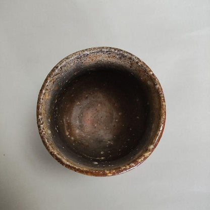 Hashimoto Makoto Shigaraki Guinomi - Six Ancient Kilns Sake Cup with Ishihaze