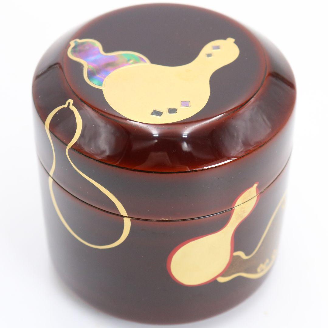 Mubyo Gourd Natsume by Nakamura Kaho – Japanese Tea Caddy – Wajima Lacquer – Japan