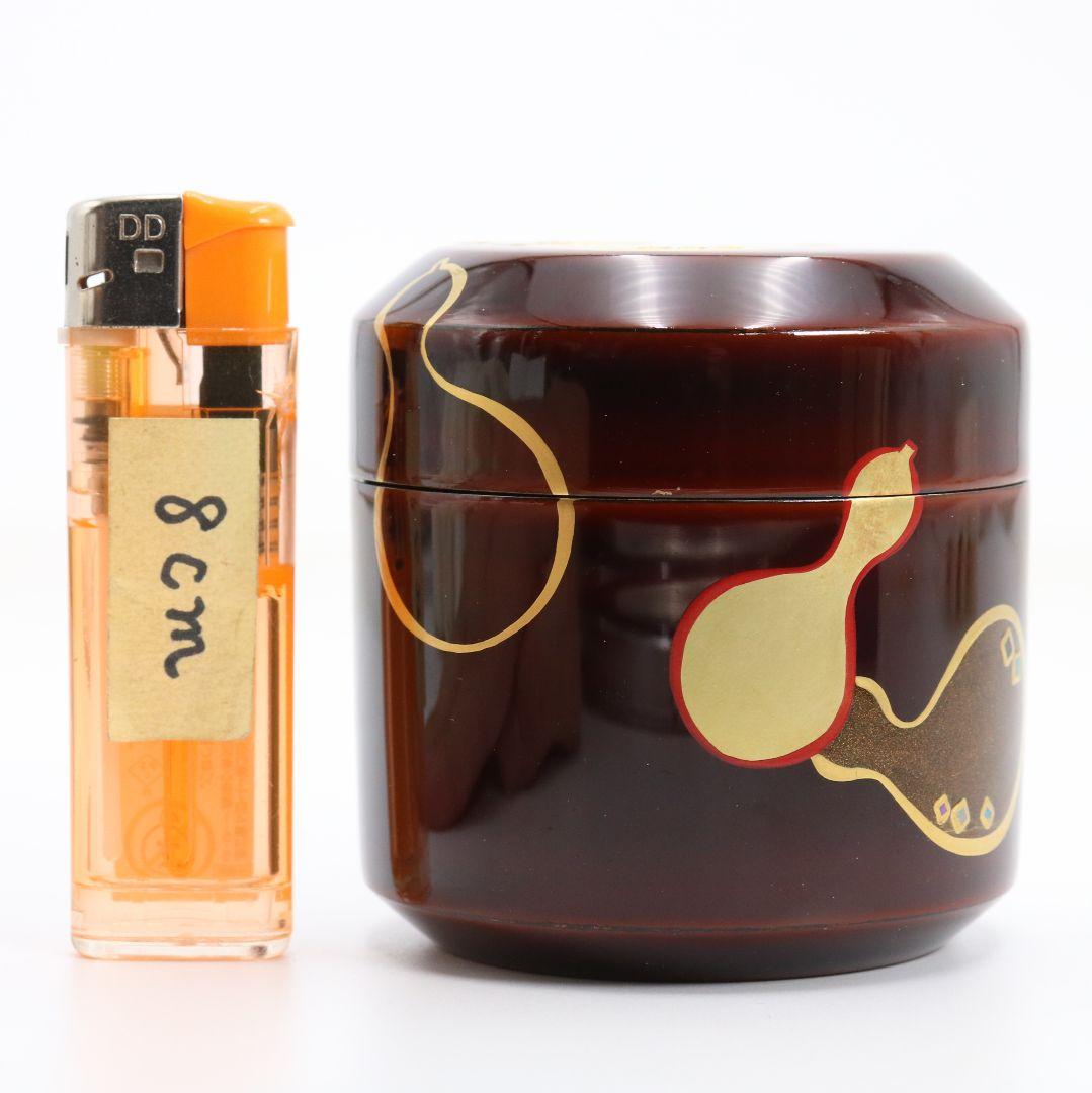 Mubyo Gourd Natsume by Nakamura Kaho – Japanese Tea Caddy – Wajima Lacquer – Japan