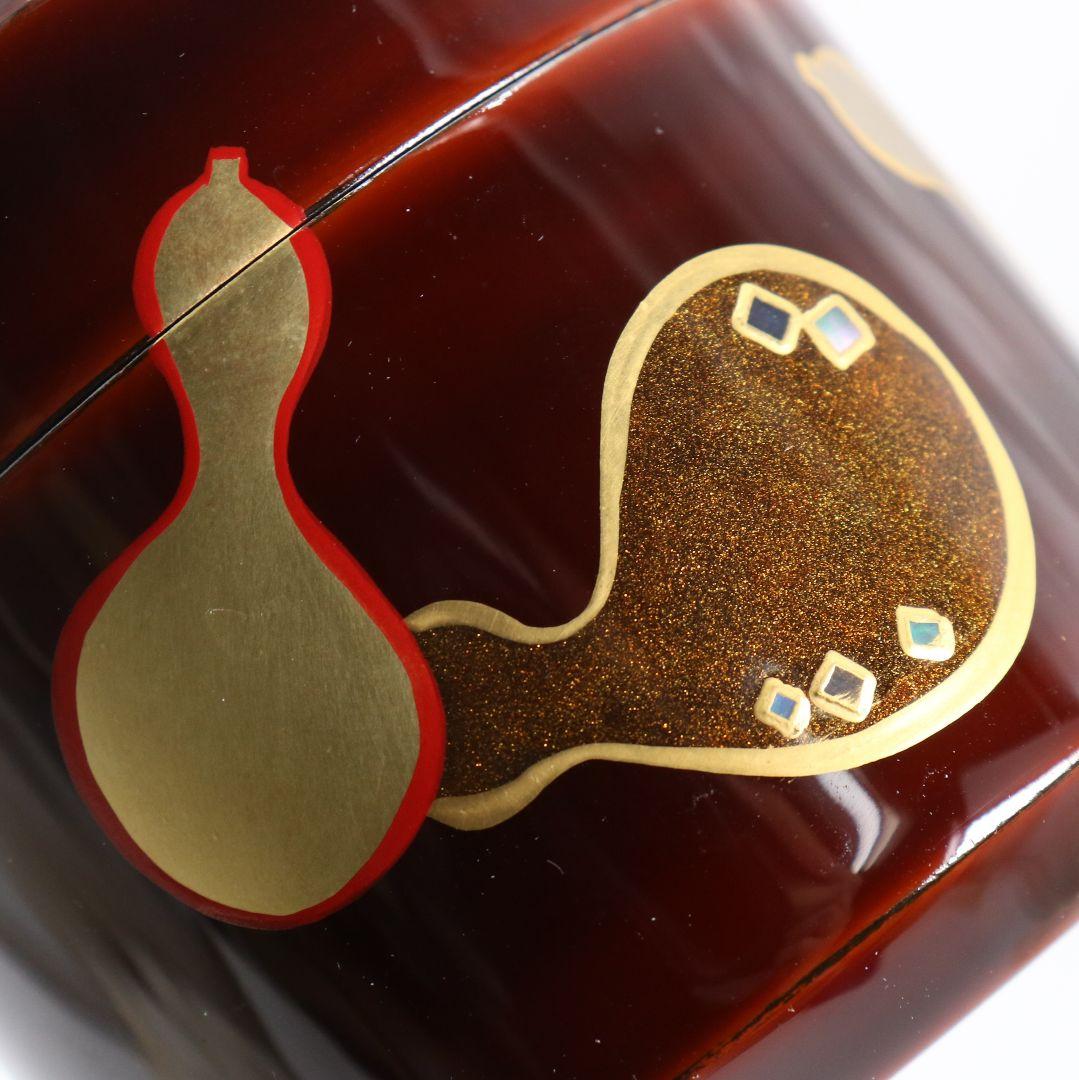 Mubyo Gourd Natsume by Nakamura Kaho – Japanese Tea Caddy – Wajima Lacquer – Japan