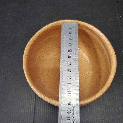 Kaneko Nobuhiko Hagi Chawan - Shiroyama Kiln Orange Glaze Tea Bowl with Signed Box
