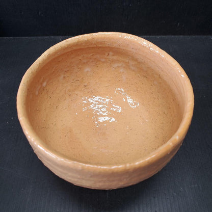 Kaneko Nobuhiko Hagi Chawan - Shiroyama Kiln Orange Glaze Tea Bowl with Signed Box