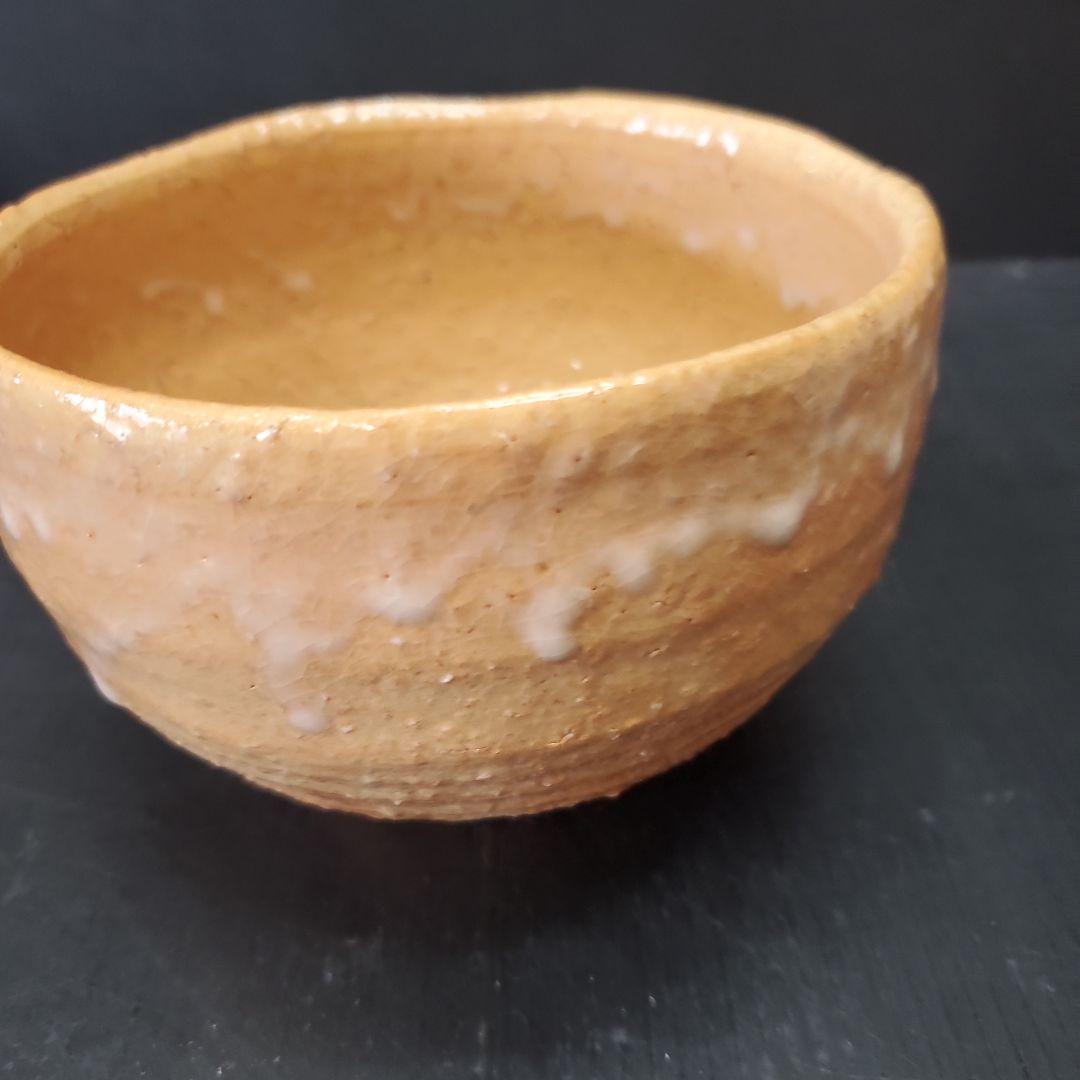 Kaneko Nobuhiko Hagi Chawan - Shiroyama Kiln Orange Glaze Tea Bowl with Signed Box