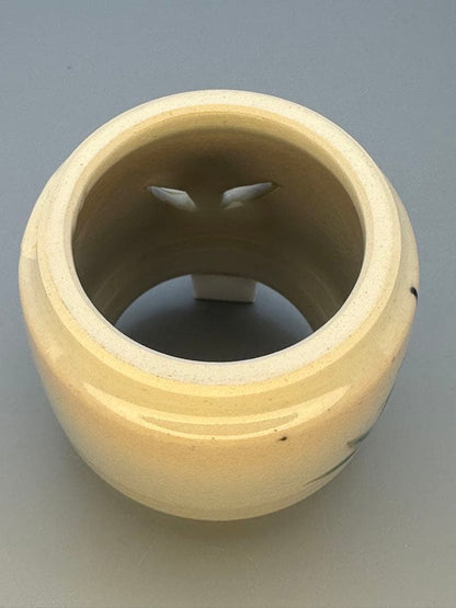 Bamboo Futaoki Lid Rest by Makuzu Kosai — Kyoto Kinrande Porcelain Tea Ceremony Utensil