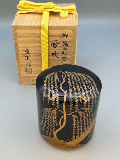 Otao Shigenori Yukibuki — Willow Bridge Gold Maki-e Lacquer