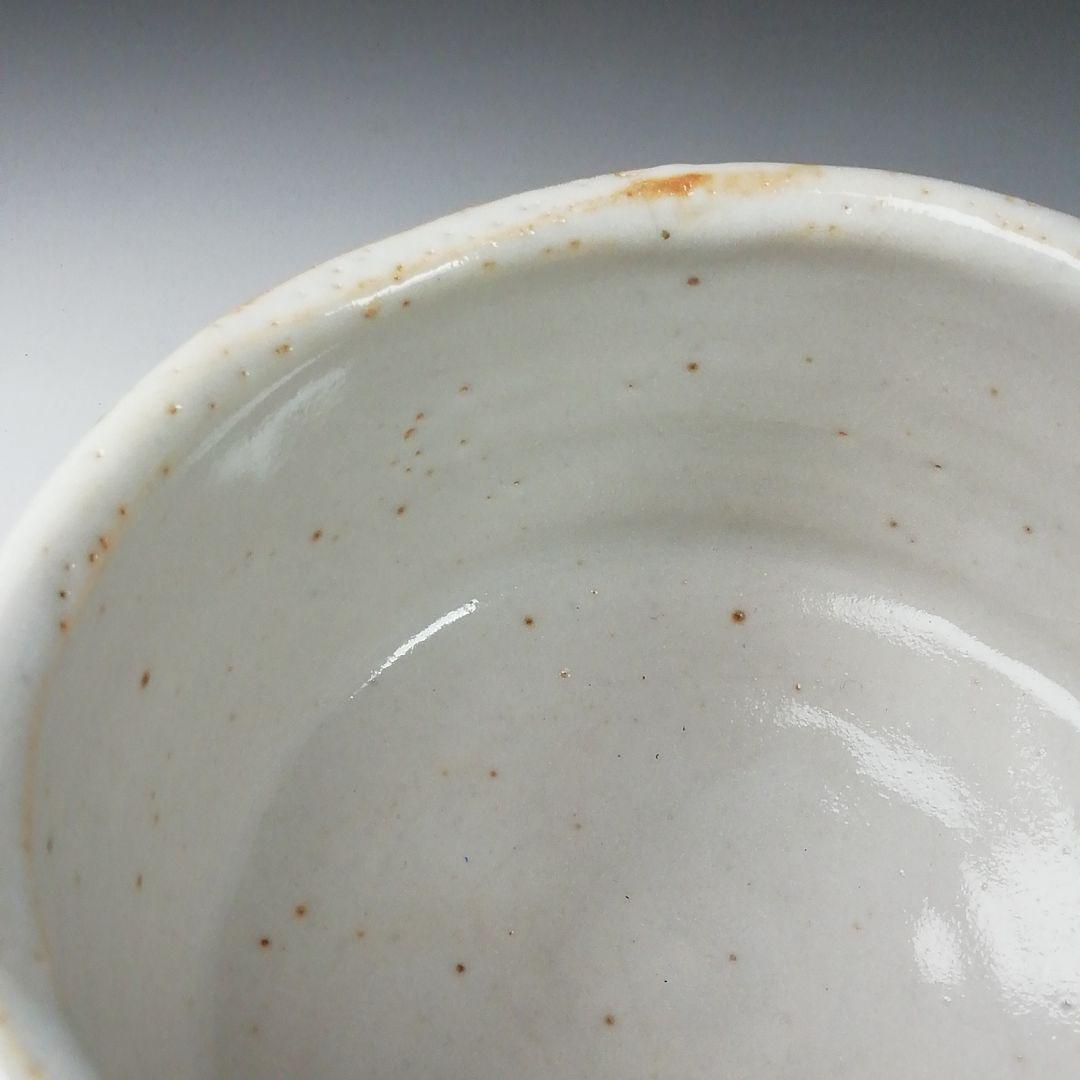 Shino Ware Tea Bowl by Tanaka Genya - Kikuizumi Kiln E-Shino Chawan with Signed Box