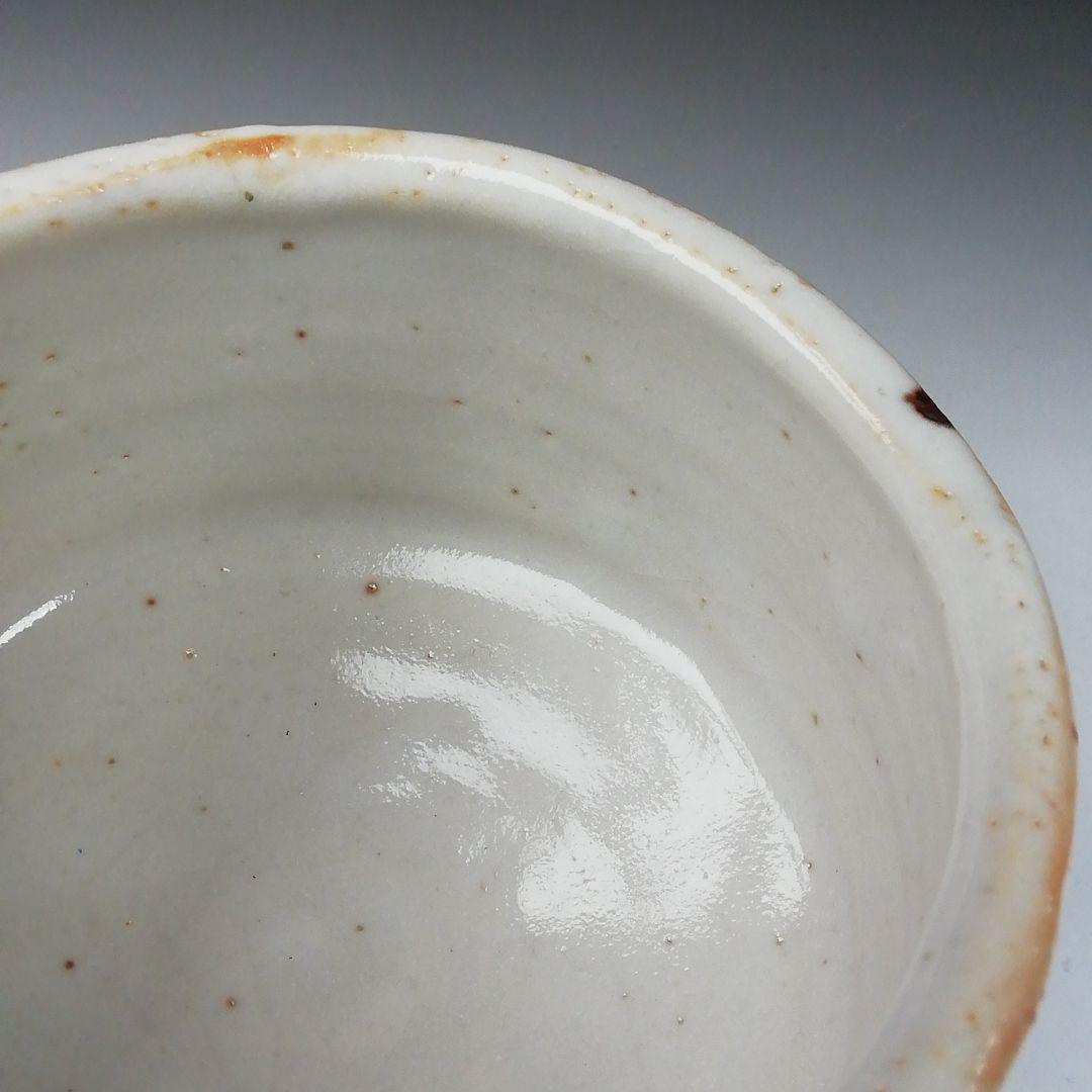 Shino Ware Tea Bowl by Tanaka Genya - Kikuizumi Kiln E-Shino Chawan with Signed Box