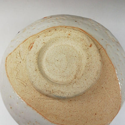 Shino Ware Tea Bowl by Tanaka Genya - Kikuizumi Kiln E-Shino Chawan with Signed Box