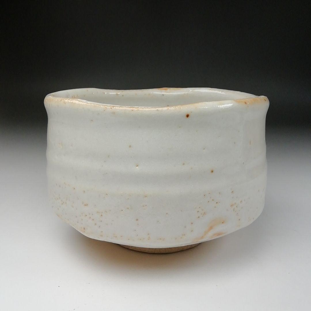 Shino Ware Tea Bowl by Tanaka Genya - Kikuizumi Kiln E-Shino Chawan with Signed Box