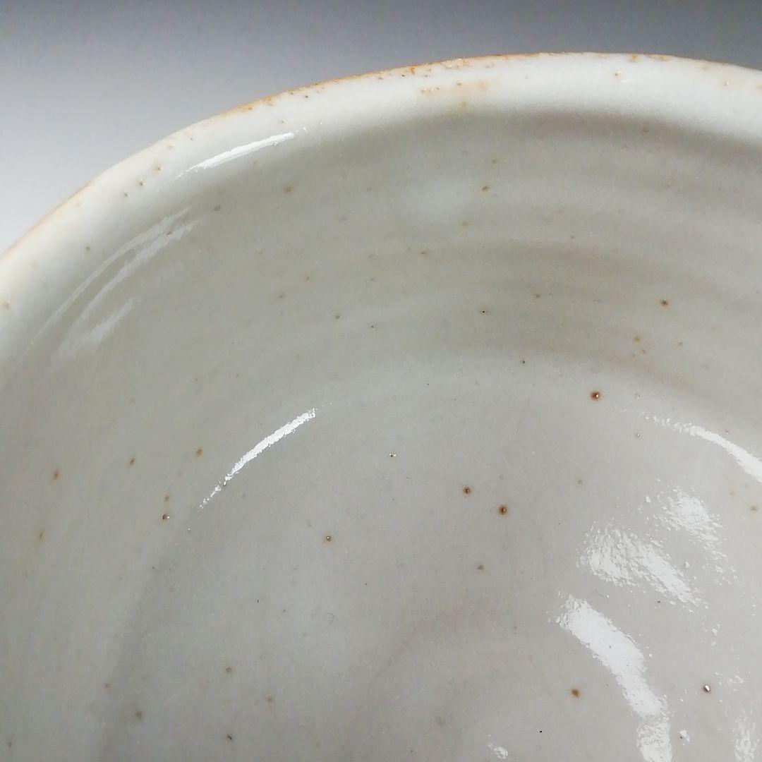Shino Ware Tea Bowl by Tanaka Genya - Kikuizumi Kiln E-Shino Chawan with Signed Box