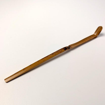 Tachibana Daikame Kakitsuke Susudake Chashaku Shofuku Mei Smoked Bamboo Tea Scoop