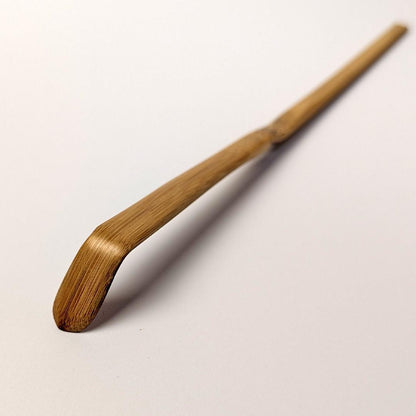 Tachibana Daikame Kakitsuke Susudake Chashaku Shofuku Mei Smoked Bamboo Tea Scoop