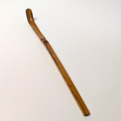 Tachibana Daikame Kakitsuke Susudake Chashaku Shofuku Mei Smoked Bamboo Tea Scoop