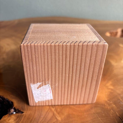 Umbrella Kogo Incense Box by Takano Shōami — Sometsuke Blue White Kyoto Ware with Tomobako