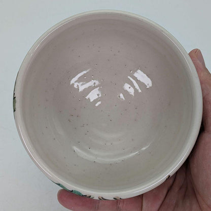 Iro-e Grape Vine Tea Bowl by Rikiishi Shunji — Polychrome Mashiko Chawan
