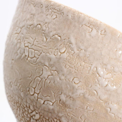 Karatsu Kawakujira Chawan by Nakazato Muan, Inscribed by Sokuchūsai 13th Omotesenke