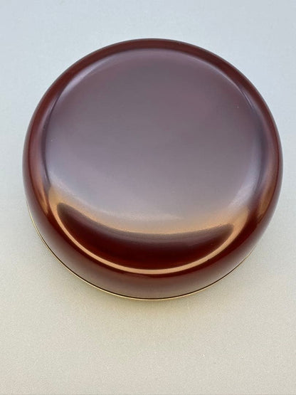 Haruno Kogo Incense Container by Okamoto Shisendo | Kyoto Tame-nuri Lacquer, Gold-Silver Maki-e Spring Field, Nashiji Interior, Tomobako