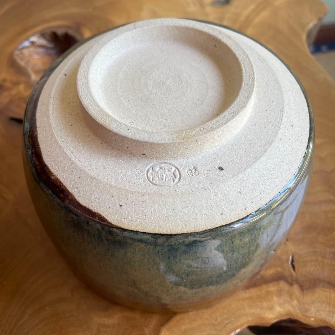 Takatori Ware Faceted Matcha Bowl by Takatori Shinobu — Enshu Konomi Mentori Chawan with Original Signed Box