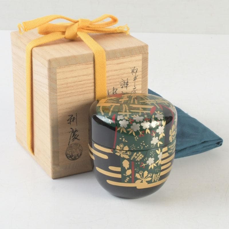 Taresode Maki-e Chu-Natsume by Iwakura Rikei - Sokuchu-sai Style Lacquer Tea Caddy