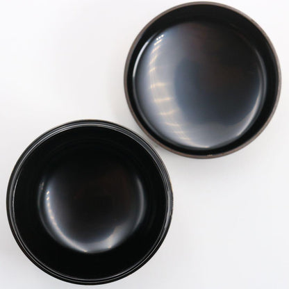 Naka-Natsume by Nakamura Soetsu — Sasa-Tsuyu Bamboo Dew Maki-e, Black Lacquer, Tomobako