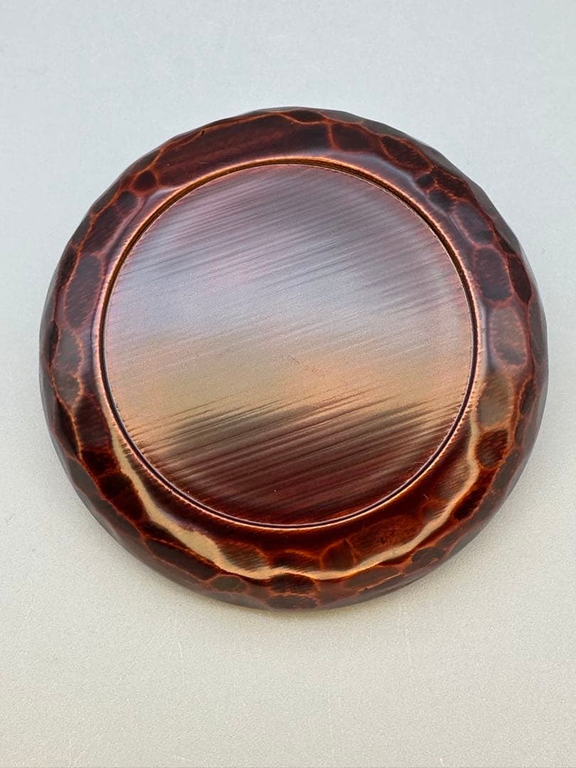 Kyoto Lacquer Kogo Incense Container by Suzuki Kounyu - Hajiki Chestnut Form with Gold Maki-e Leaf Tray - Signed Tomobako Tea Ceremony Tool