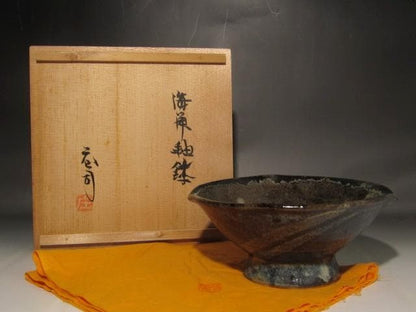 Hamada Shoji Attributed Nuka-Glaze Bowl Mingei Living National Treasure