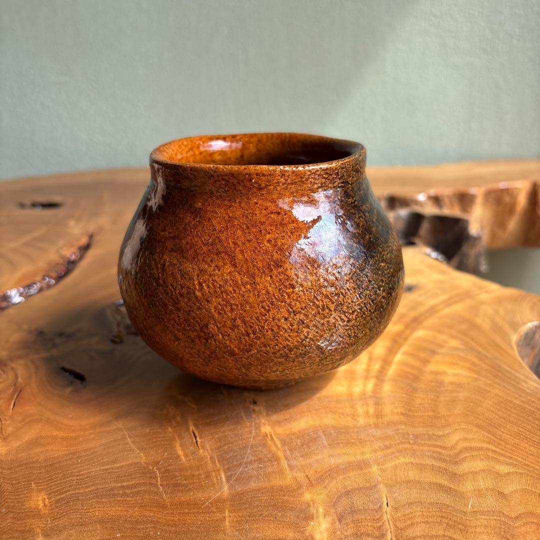 Ōhi Ware Kensui — Ame-yū Waste-Water Vessel by Ōhi Tōki, Kanazawa