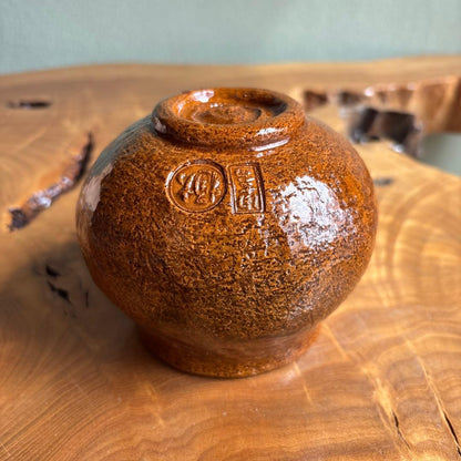Ōhi Ware Kensui — Ame-yū Waste-Water Vessel by Ōhi Tōki, Kanazawa
