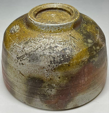 Bizen Chawan Wood-Fired Tea Bowl Yamamoto Izuru Signed Tomobako