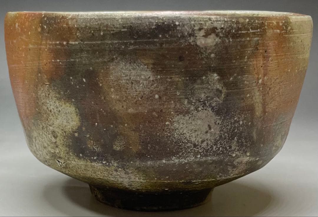Bizen Chawan Wood-Fired Tea Bowl Yamamoto Izuru Signed Tomobako