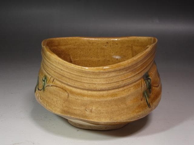 Ki-Seto Tea Bowl 'Seifu' by Kato Takuzo – Living National Treasure – Mino Ware – Japan