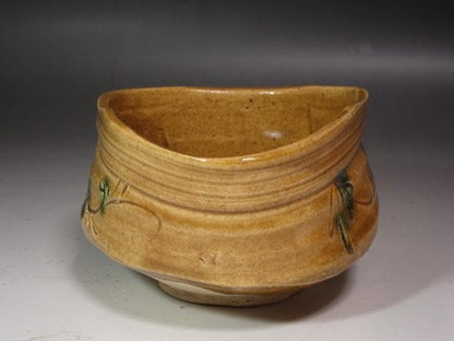 Ki-Seto Tea Bowl 'Seifu' by Kato Takuzo – Living National Treasure – Mino Ware – Japan