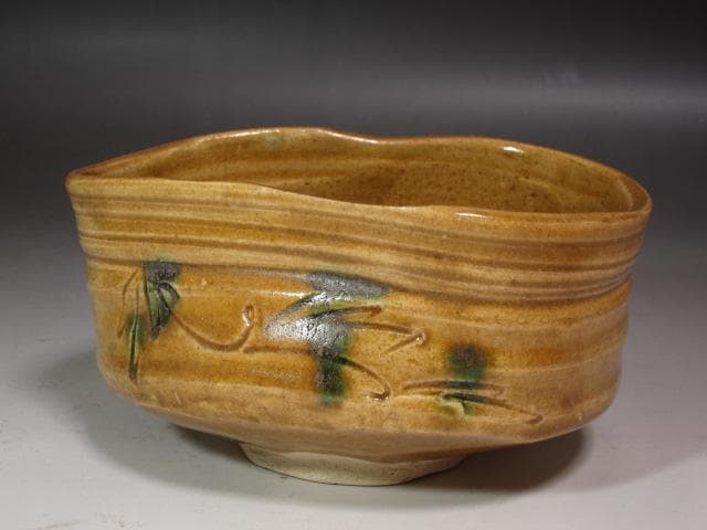 Ki-Seto Tea Bowl 'Seifu' by Kato Takuzo – Living National Treasure – Mino Ware – Japan