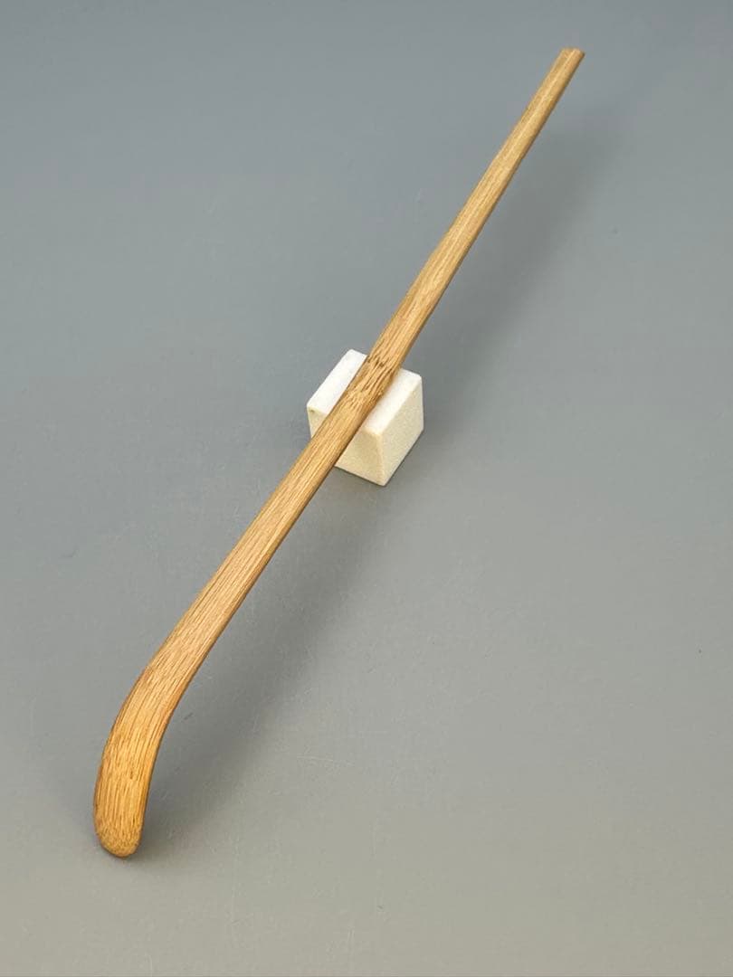 Chashaku Tea Scoop by Nangaku, 517th Abbot of Daitoku-ji — Named 'Fukuju', Bamboo Tube & Wood Box