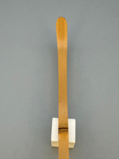 Chashaku Tea Scoop by Nangaku, 517th Abbot of Daitoku-ji — Named 'Fukuju', Bamboo Tube & Wood Box