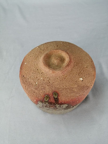 Irabo Glaze Tea Bowl by Kōzō - Earthy Cylindrical Chawan with Signed Box