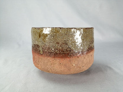 Irabo Glaze Tea Bowl by Kōzō - Earthy Cylindrical Chawan with Signed Box