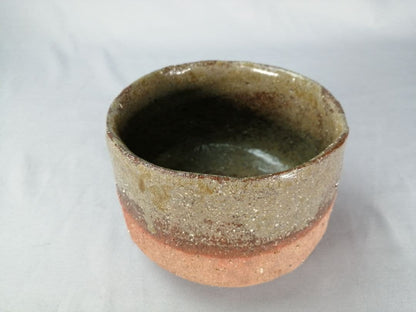 Irabo Glaze Tea Bowl by Kōzō - Earthy Cylindrical Chawan with Signed Box