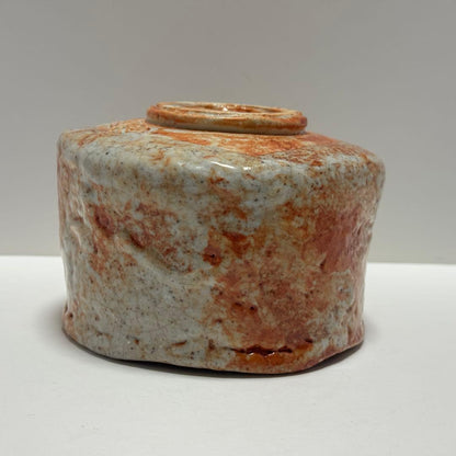 Kishu Ware Chawan 'Kocho' by Shodai Sankawa Seiho — Aoi Kiln, Shino-Style Tea Bowl