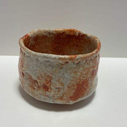 Kishu Ware Chawan 'Kocho' by Shodai Sankawa Seiho — Aoi Kiln, Shino-Style Tea Bowl