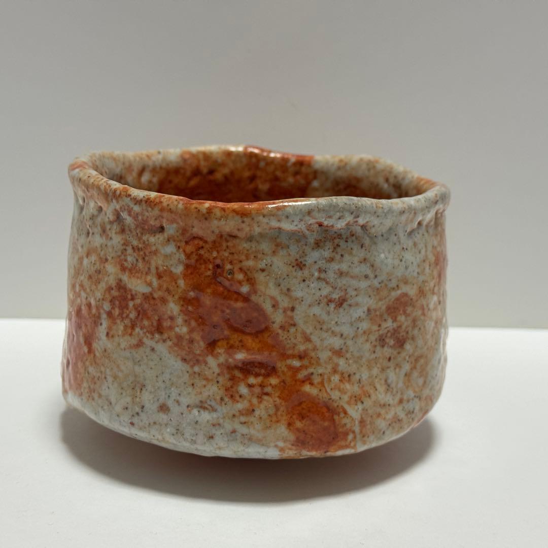 Kishu Ware Chawan 'Kocho' by Shodai Sankawa Seiho — Aoi Kiln, Shino-Style Tea Bowl