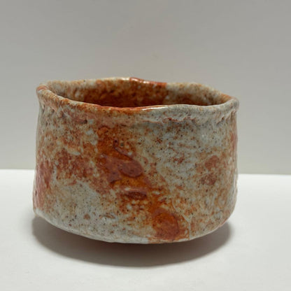 Kishu Ware Chawan 'Kocho' by Shodai Sankawa Seiho — Aoi Kiln, Shino-Style Tea Bowl