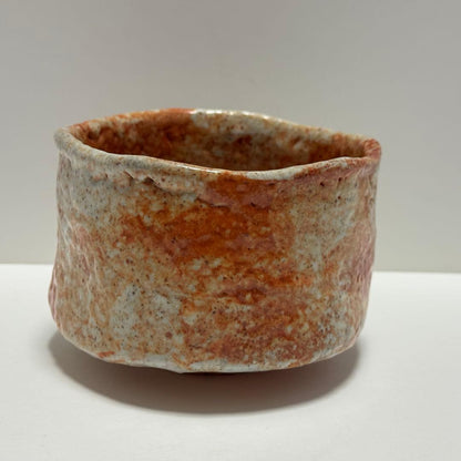 Kishu Ware Chawan 'Kocho' by Shodai Sankawa Seiho — Aoi Kiln, Shino-Style Tea Bowl